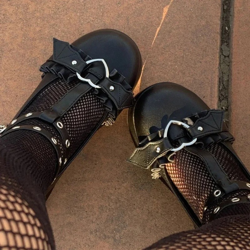 Boots - Nuove Scarpe Mary Jane con Zeppa