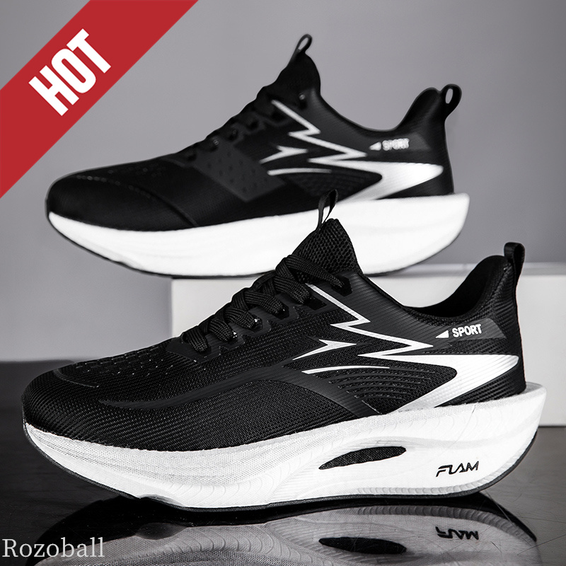 Breathable Mesh Athletic Shoes - Scarpe da corsa con piastra in