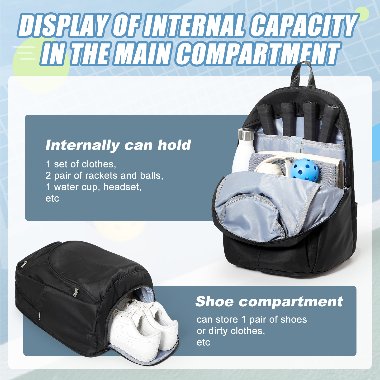 Borsa da Tennis Zaino per Tenn - Men'S Shoes recensione e prezzo
